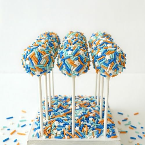Blue and Orange dessert Sprinkles (Blue and Orange)