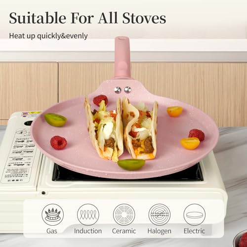 11 Inch Nonstick Crepe Pan (11 Inch / Pink)