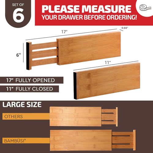 6 Pack Drawer Dividers 6 (6 Count)