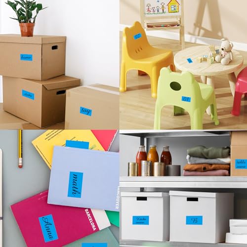 Colored Labels Stickers 3 x 2 Inch (Blue / 2*3 inch)