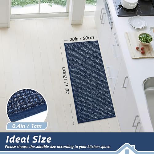 Kitchen Runner Rugs 20"x48" (Blue / 20" X 48" (Rectangular))