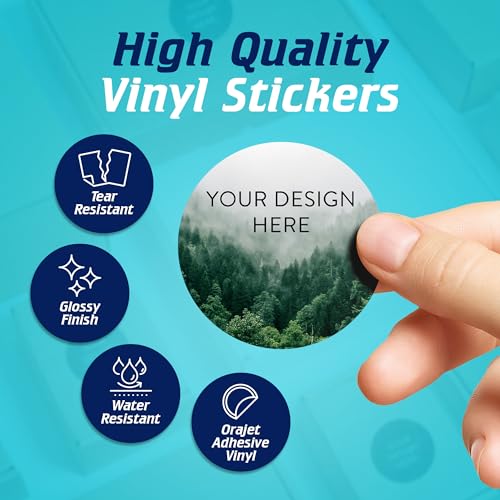 Custom Vinyl Stickers Your Image (100 Count)