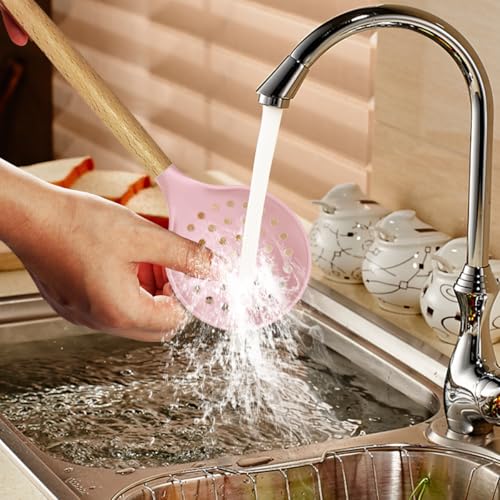 Silicone Kitchen Utensils Set (Pink)