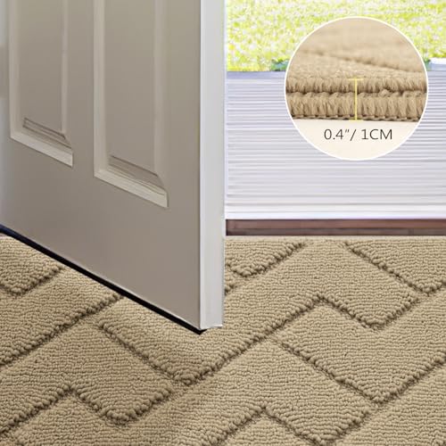 Front Door Mat Outside Entrance (Beige / 35" x 24" (Rectangular))