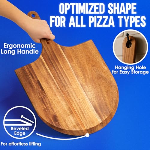 14 Inch Wooden Pizza Peel