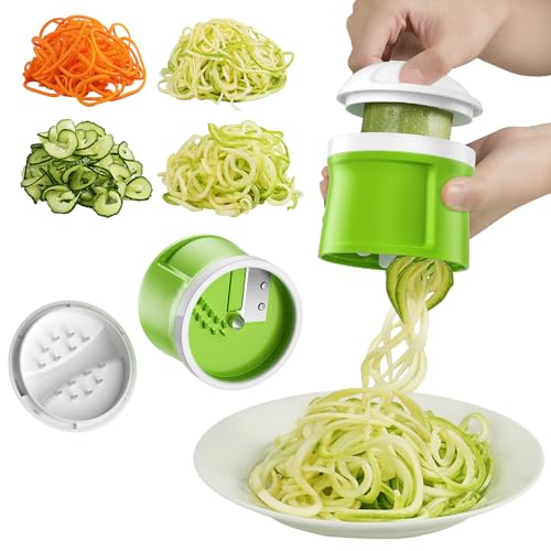 Safe Mandoline Slicer for Kitchen (3rd Gen, Blue+Green)