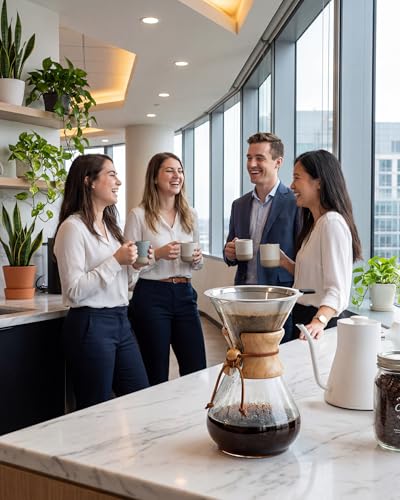 Pour Over Coffee Maker Set (Classic Shape / 34 Ounces)