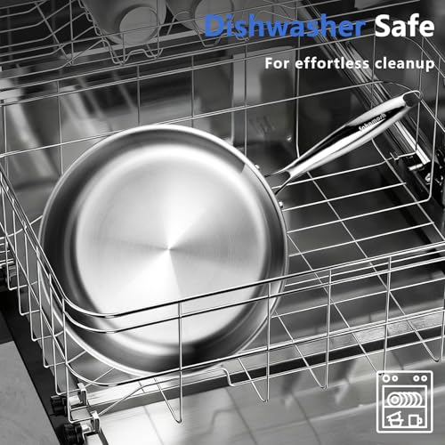 12" Tri Ply Stainless Steel Frying Pan (12 Inch)