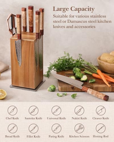 Magnetic Rotating Knife Holder without Knives
