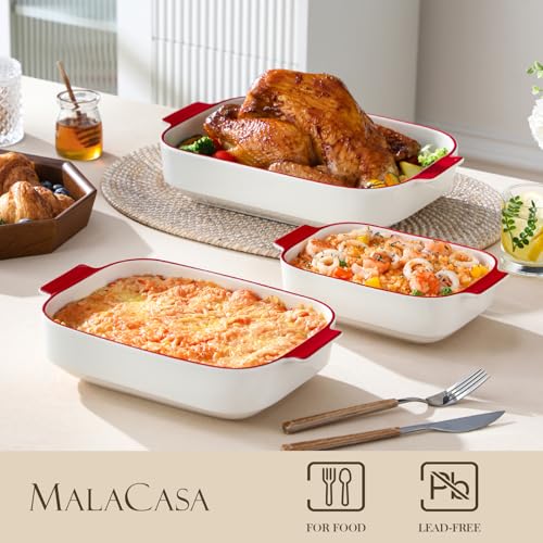 Ceramic Casserole Dishes Set of 3 (3 Count)