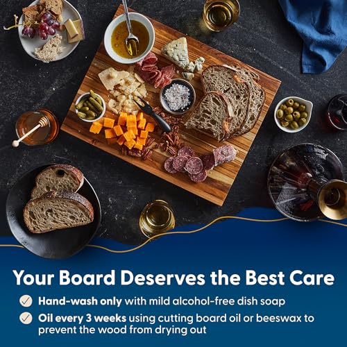 Laurel Teak Wood Cutting Board (Laurel | Teak | Edge Grain)