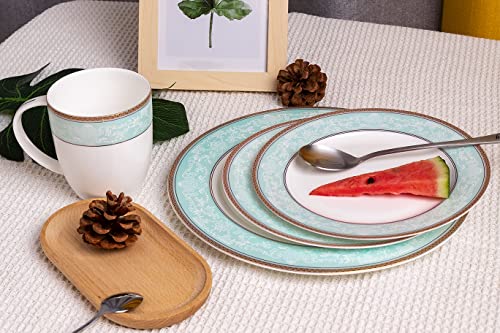 Fine Bone China Dinnerware Set (blue-green-1)
