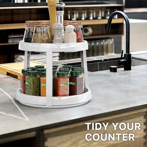 2 Tier Lazy Susan Spice Organizer