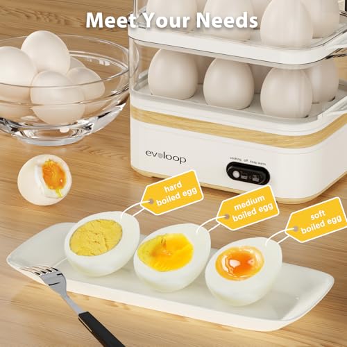 Rapid Egg Cooker Electric 12 Eggs Capacity (White)