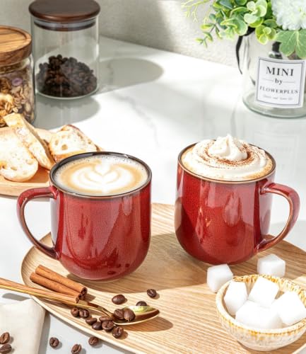 Ceramic Coffee Mugs Set of 6 (reactive glaze-2 / set of 6)