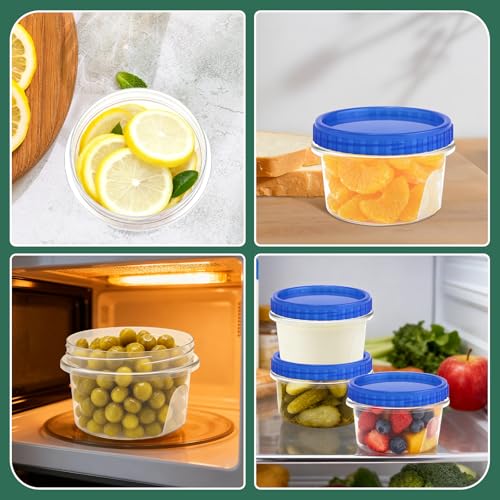 12 Pack Freezer Containers with Screw On Lids (12oz-12pack)