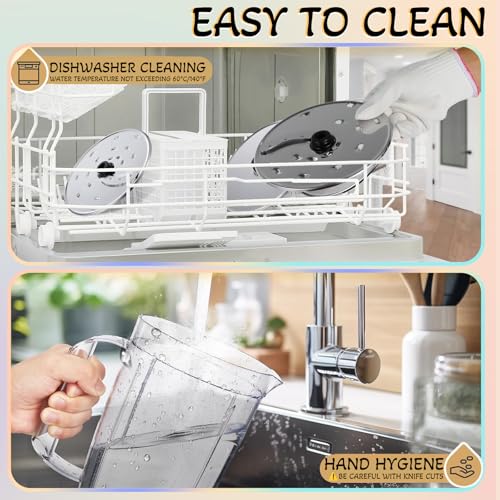 11-in-1 Food Processor and Blender Combo, 14 Cup Food Processor with Large Chute, 51 oz for Smoothies & Ice, for Chopping, Grinding, Slicing, Shredding, Purees & Dough, Dishwasher Safe (14 Cup)