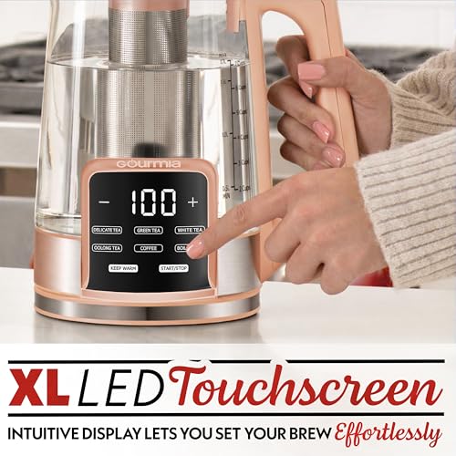 Electric Glass Kettle (Peach)