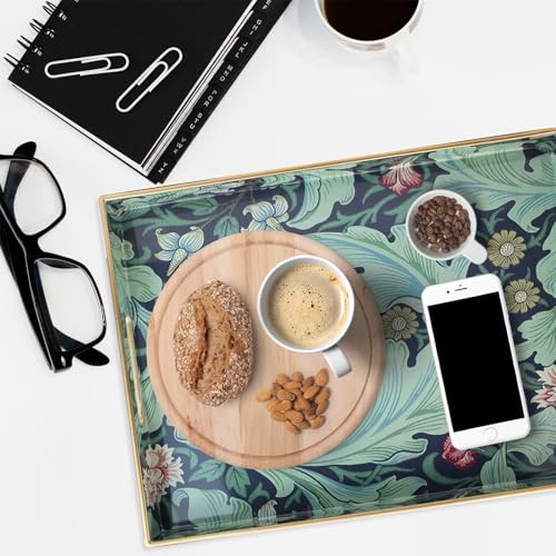 Plastic Serving Tray with Handles for Coffee Table (Multi F)