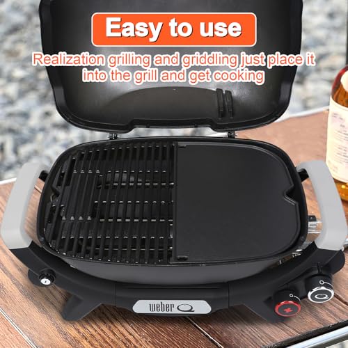 Cast Iron Griddle for Weber Q2000N (16" x 11.2" x 0.4")