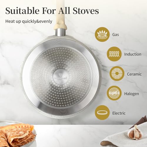 11 Inch Nonstick Crepe Pan (11 Inch / Cream White Granite)