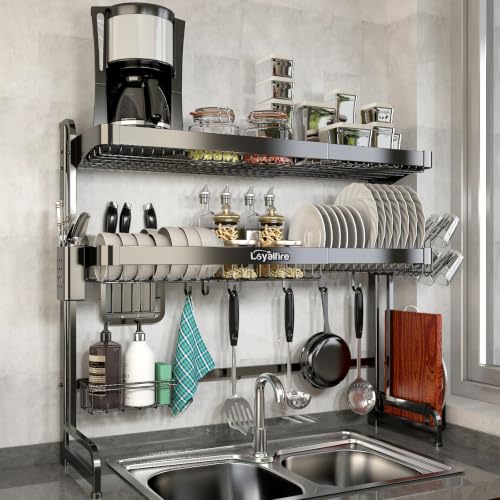 Over Sink Dish Drying Rack (Black)