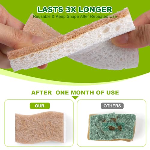 Kitchen Dish Sponges (Brown-s Shape)