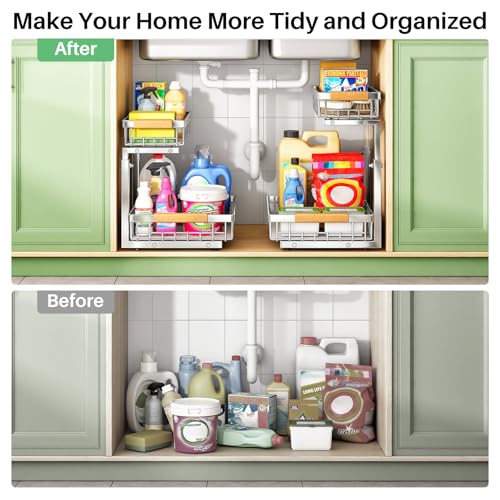 Under Sink Organizer (Silver / 1 Pack)