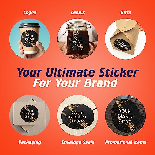 Custom Vinyl Stickers Your Image (100 Count)