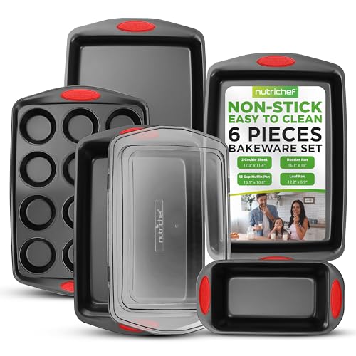 6 Piece Baking Pan Set (Black)