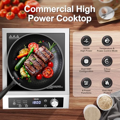 Induction Cooktop Commercial (1800W Flat Cooktop)