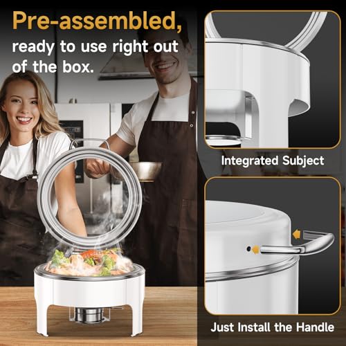Chafing Dishes for Buffet (White)