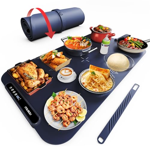 Food Warming Mat (27.56*15.75inch / Dark Blue)