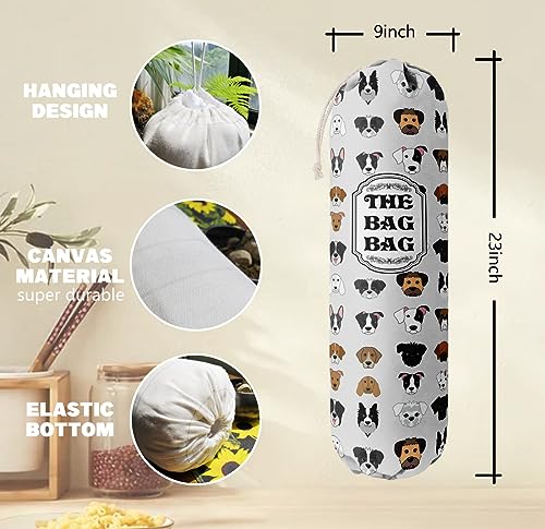 Grocery Bags Holder Organizer For Shopping Bags (Dog 12)