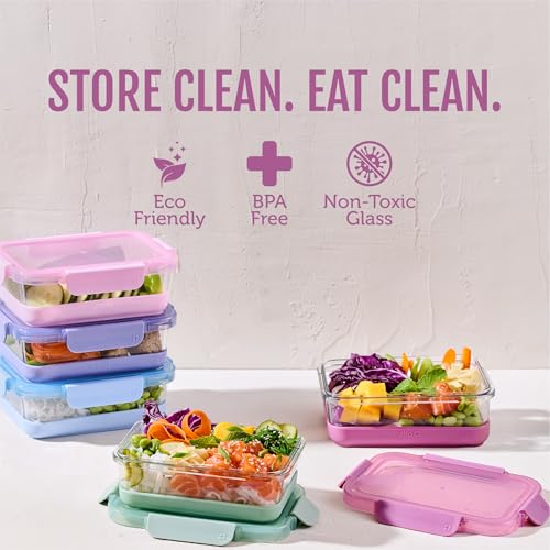 Duraglass Refresh 3.4 Cup Meal Prep Containers (Dusk Delight / 3.4 Cup)