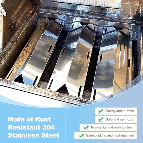 17 3 4” Stainless Steel Heat Plate and 19.25" Cooking Grids for Jenn Air 720