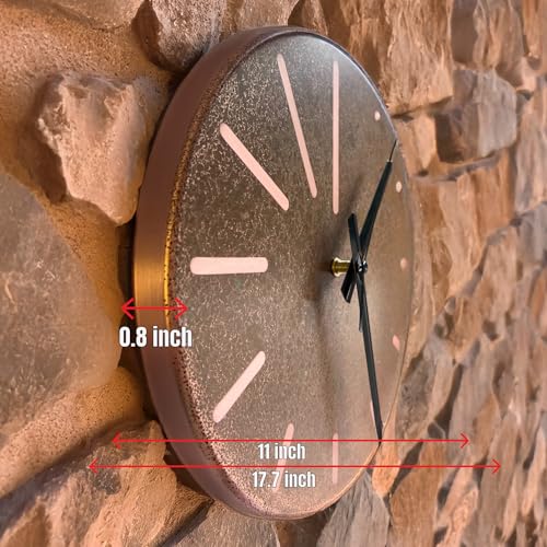 Handmade Pure Copper Wall Clock for Home Decoration (Lines of Time / 11)