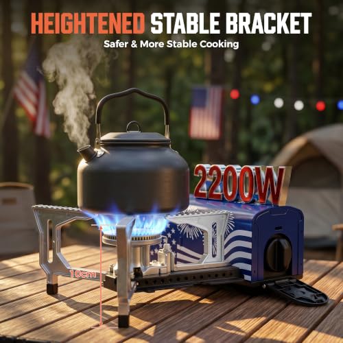 OUTDOORS Butane Camping Stove (Blue)