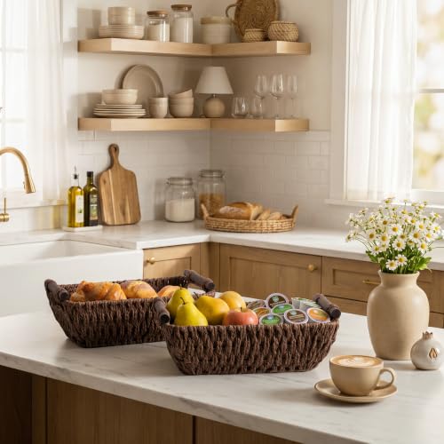 Small Baskets for Organizing (Dark Brown / Small)