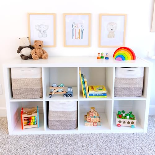 13x15x13 Kallax Storage Cubes Bins (3-Tone Brown / 15 x 13 x 13 (Kallax))
