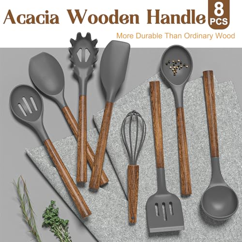 Silicone Cooking Utensil Set (Gray)
