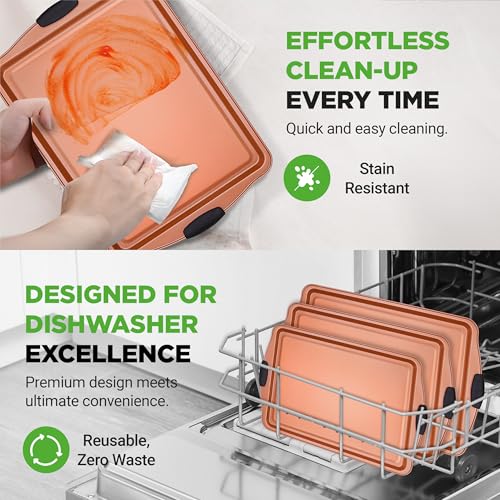 3 Piece Cookie Sheets for Baking (3 Piece Set)