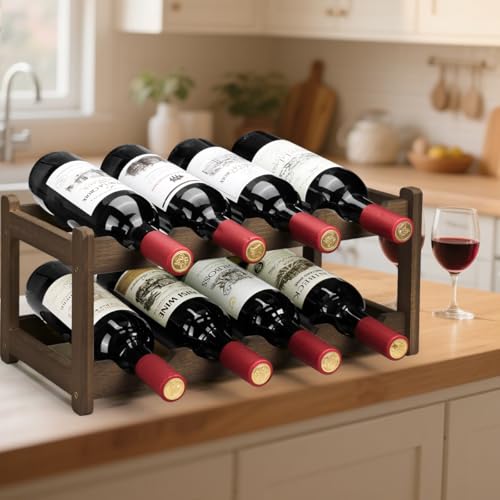 Wine Rack 8 Bottle 2 (2 Tier Moca)