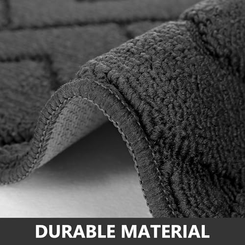 Kitchen Runner Rug (Charcoal / 20"x59"+20"x32")