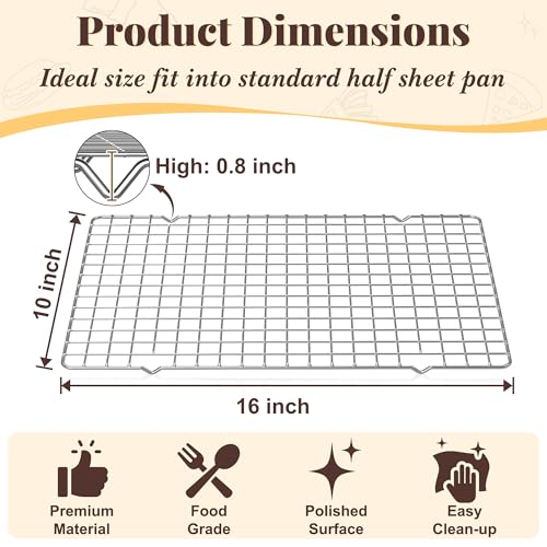2 PCS Grid Wire Baking Cooling Racks
