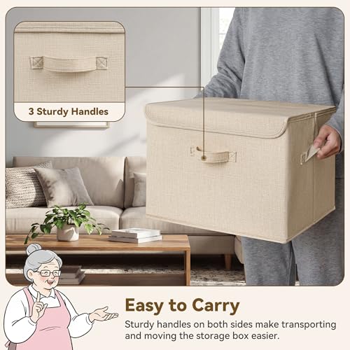 Memory Keepsake Storage Box (Khaki / Extra Large-2 Pack)