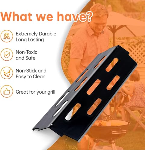Porcelain Enameled Grill Flavorizer Bar BBQ Gas Grill Replacement Parts for Weber Genesis II 300 Series E (Porcelain Steel 3+5)