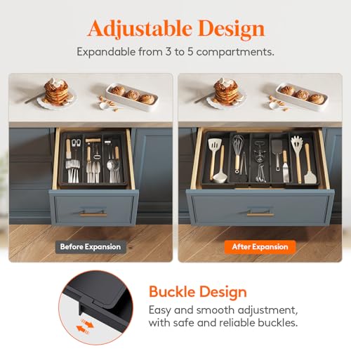 Utensil Organizer for Kitchen Drawers