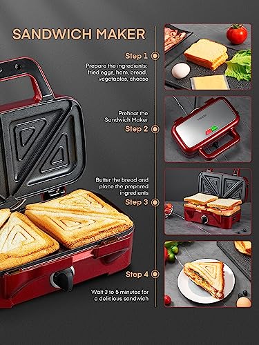 3 in 1 Waffle Maker Sandwich Panini Press