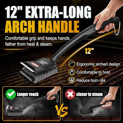 Grill Brush Bristle Free (SteamWizards grill brush)